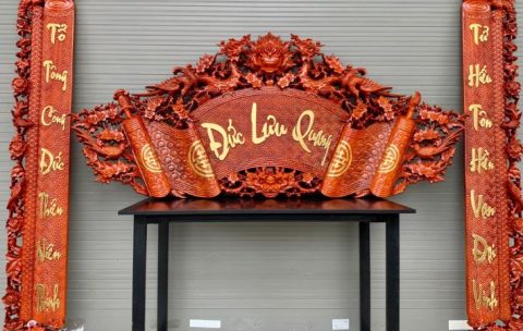 Ý nghĩa cuốn thư câu đối trong văn hóa thờ tự Việt Nam.